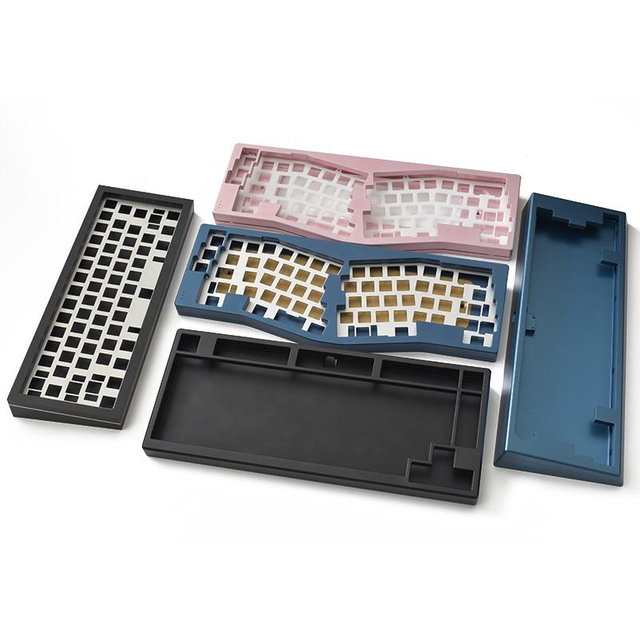 OEM Color Anodized Acrylic Control Machine Brass Aluminium mechanical Keyboard case Cnc lathe machine parts